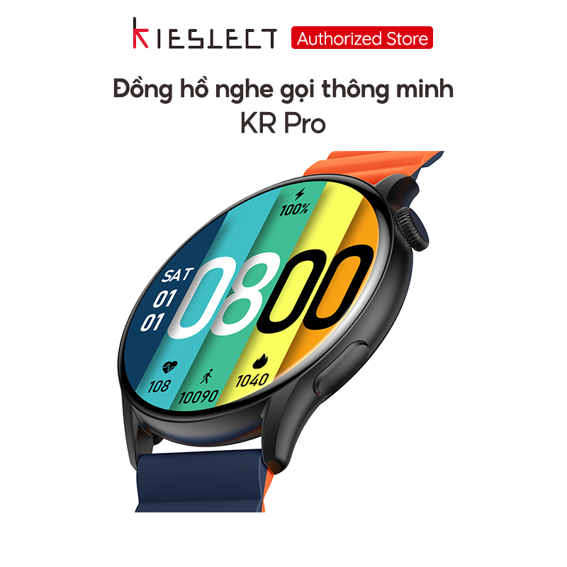 Đồng hồ thông minh Kieslect Kr Pro | Amoled 1.43 Inch | 70 chế độ tập | Nghe gọi | Tặng kèm dây đeo - Hàng Chính Hãng