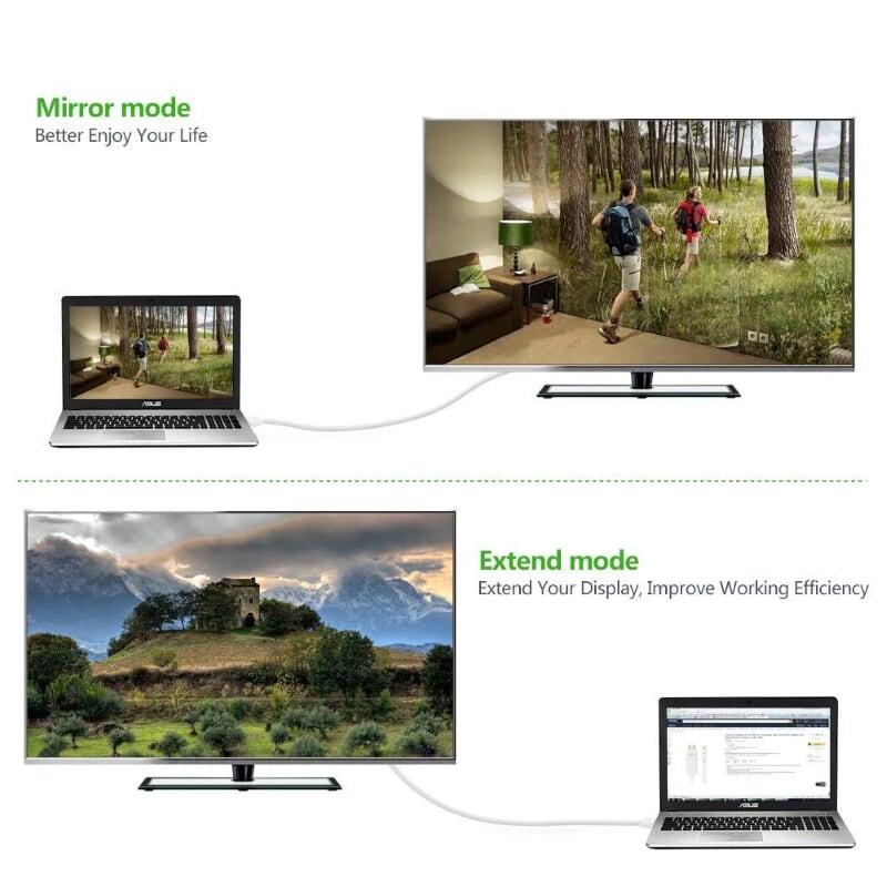 Ugreen UG10455MD101TK 3M màu Đen Cáp chuyển đổi Mini DP sang HDMI hỗ trợ phân phải 4K x 2K - HÀNG CHÍNH HÃNG