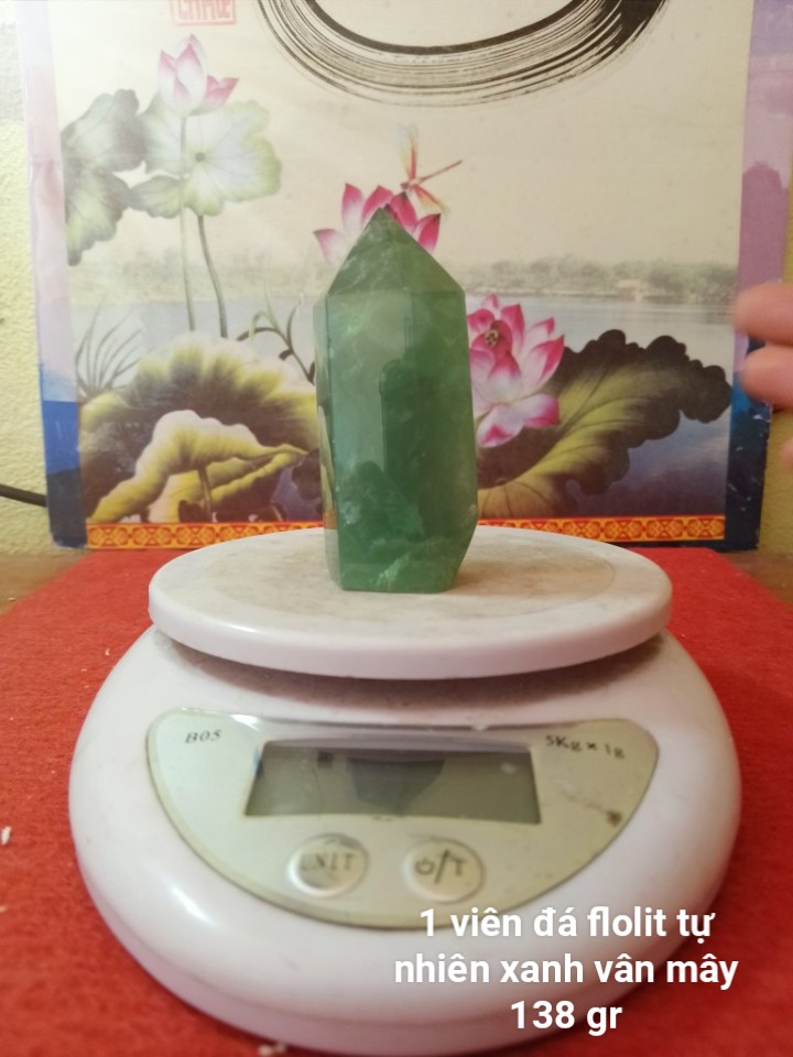 Trụ Đá Flourite Tự Nhiên Màu Xanh, Đá Thanh Tẩy Giúp Hỗ Trợ Reiki, Thiền Định, Sưu Tầm, Chặn Giấy