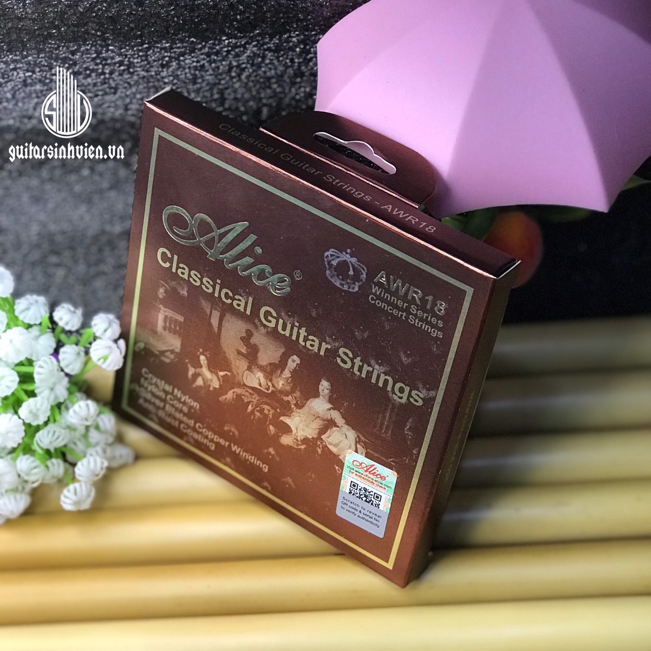 Dây đàn guitar classic tầm trung Alice AWR18 - Tặng kèm phím gảy