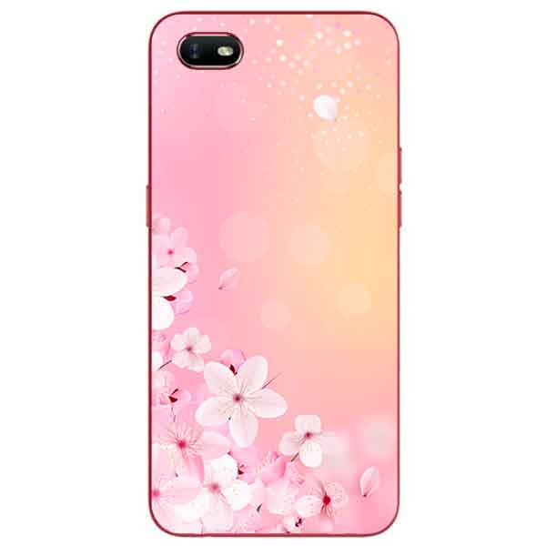 Ốp lưng in cho Oppo A1K Mẫu Đào Hồng