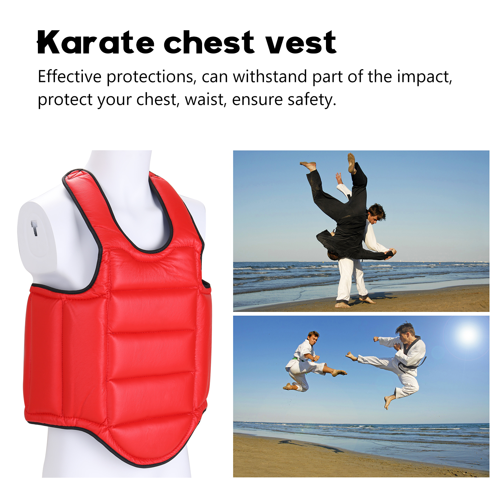 Áo giáp cho người học võ karate, taekwondo giúp bảo vệ ngực