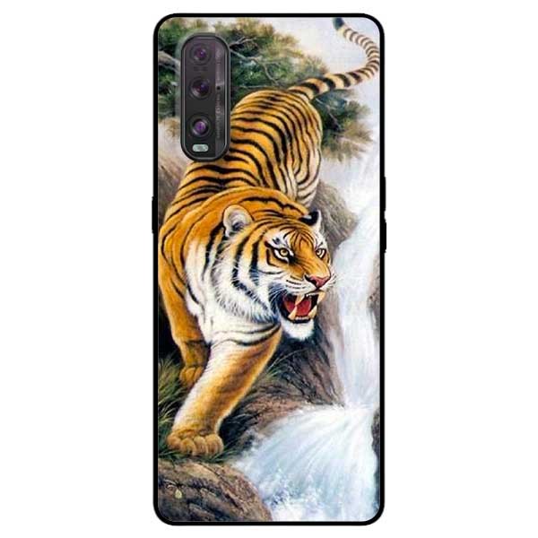 Ốp lưng dành cho Oppo Find X2 mẫu Nền Hổ Mẫu 2