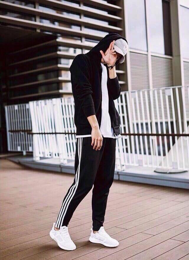 Quần 3 sọc suôn unisex nam nữ vải nỉ cotton cao cấp form đẹp - 3 line striped pants