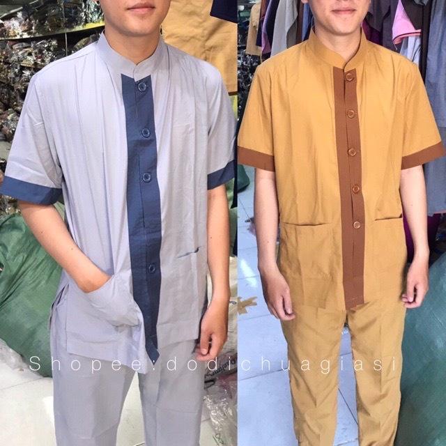 ĐỒ LAM ĐI CHÙA Lãnh Tựu Phối Tay Ngắn