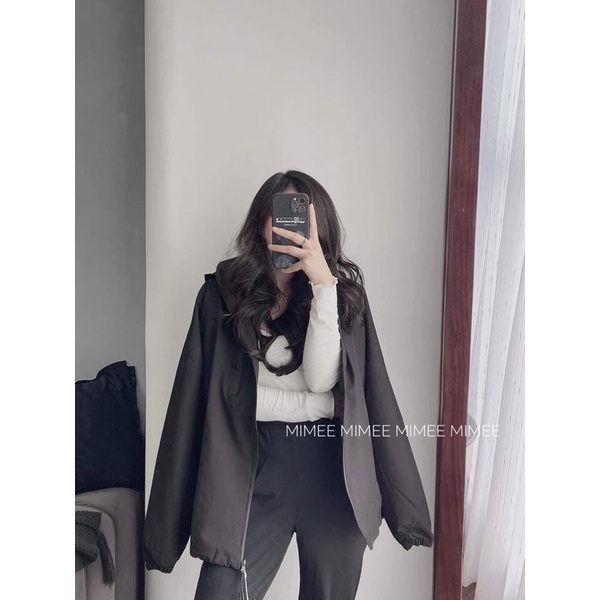 áo gió nữ , áo khoác nữ hai lớp loại đẹp túi khoá kèm mũ size 45-80kg