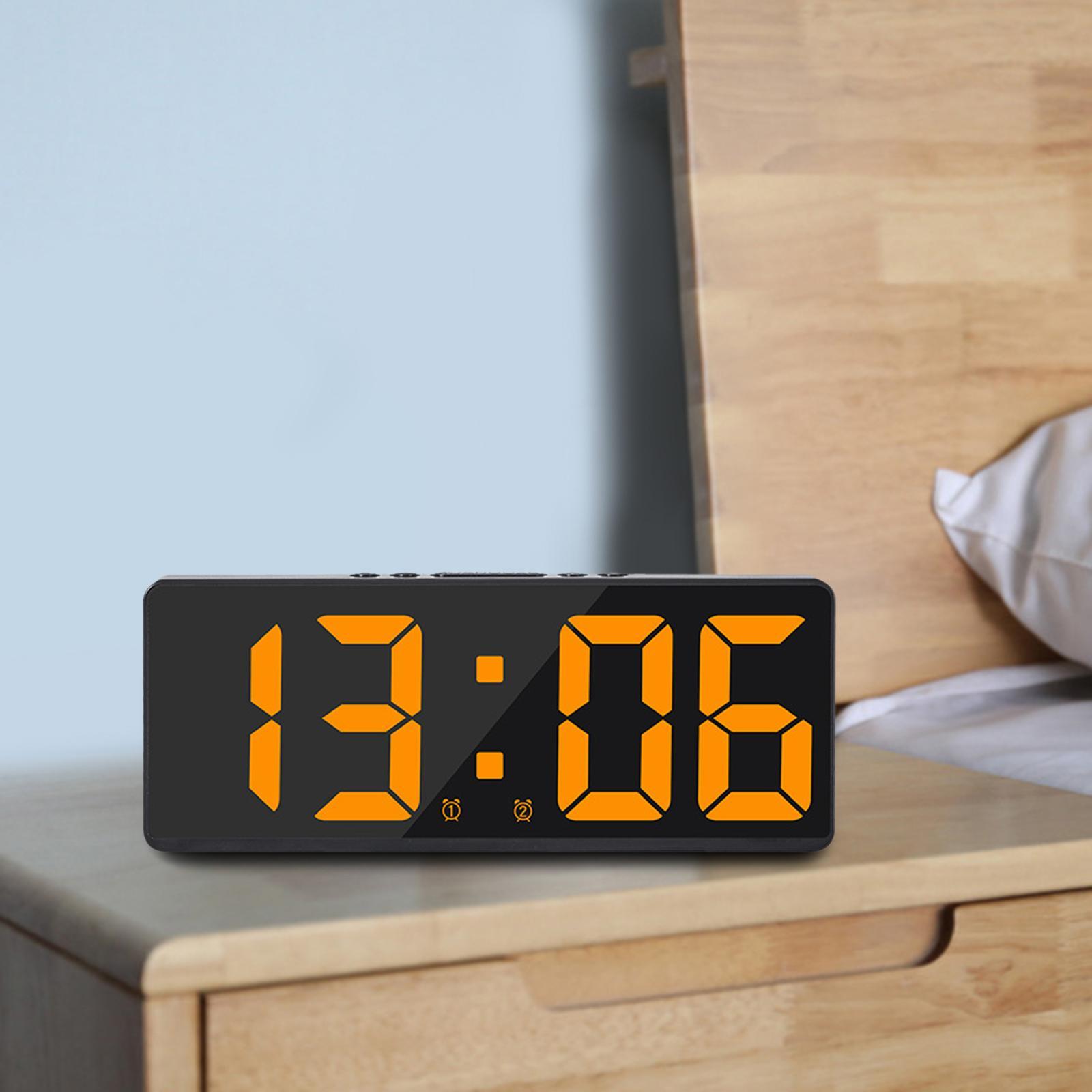 Digital Electronic Snooze USB Large Display Dimmer Calendar