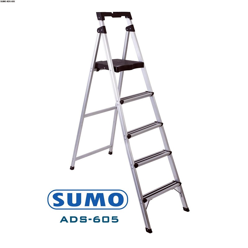 Thang nhôm ghế 5 bậc xếp gọn Sumo ADS-605 - Hàng chính hãng