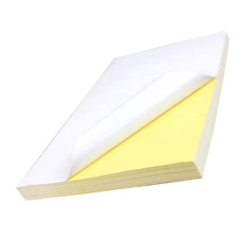 Giấy Decal A4 Có Keo Tự Dán Đế Xanh / Đế Vàng