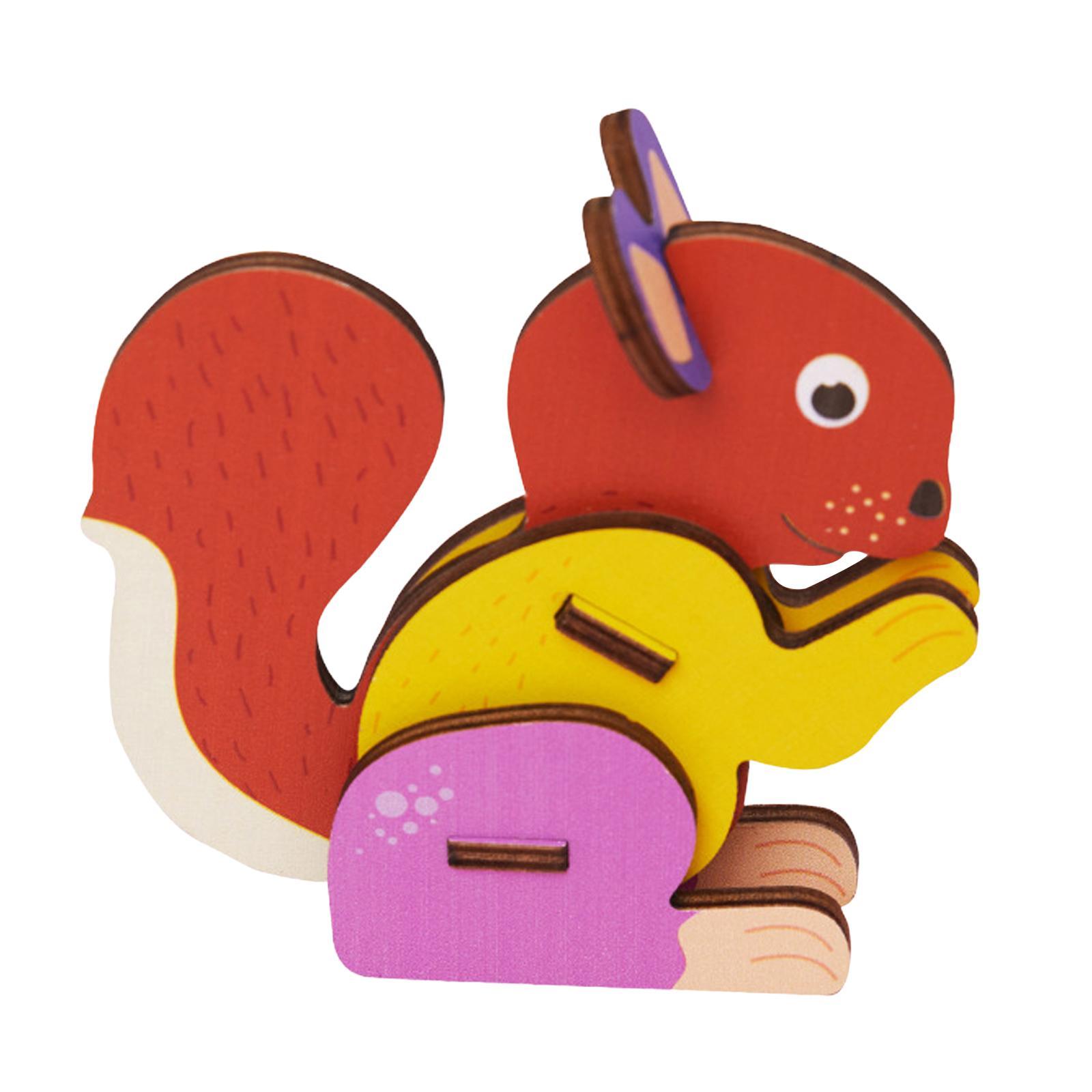 Animal Jigsaw Puzzles Cognition Intelligence Puzzle for Children Kids Preschool Gift