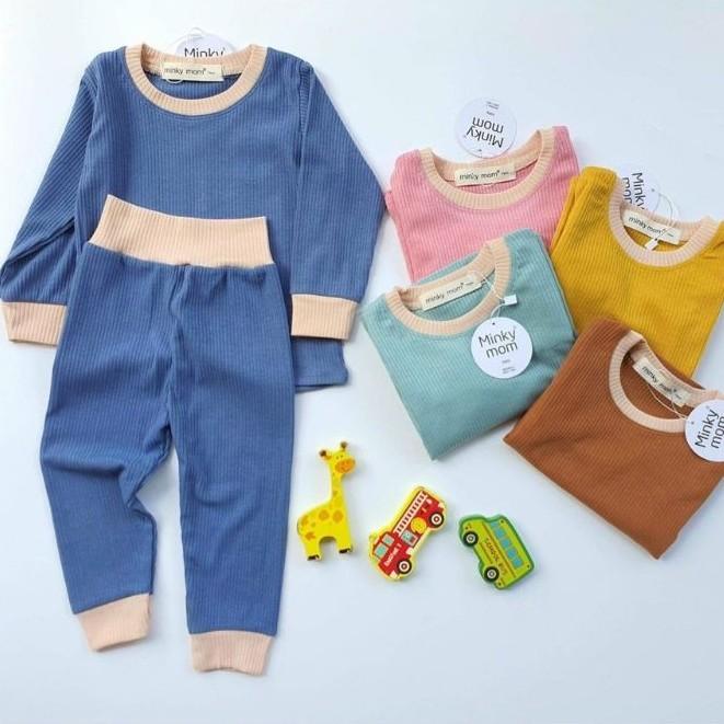 Bộ dài tay thu đông VẢI LEN TĂM cao cấp cho bé trai bé gái sơ sinh 5-15kg, nhiều màu lựa chọn