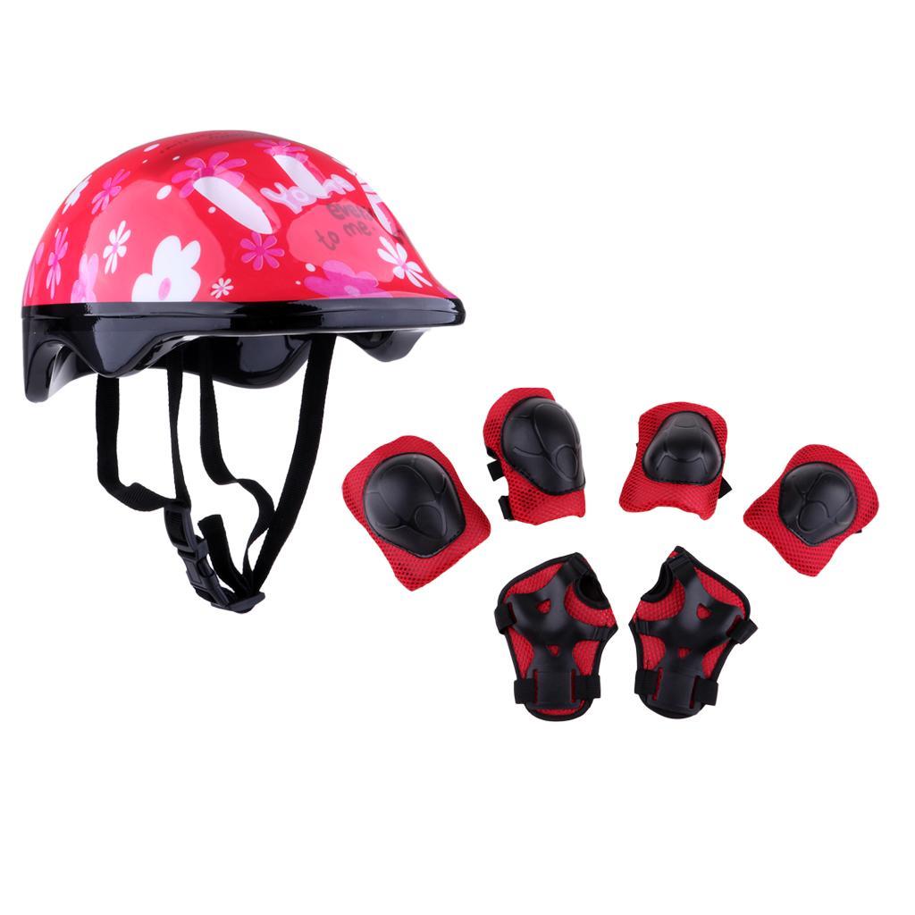7 pieces Junior Roller Skating Skateboard Helmet Knee Wrist Guard Elbow Pad