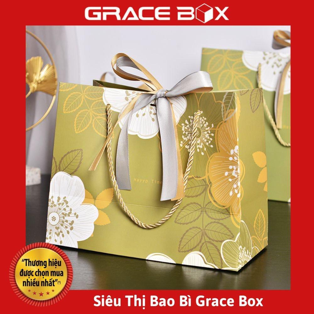 Túi Giấy Quà Tặng Phong Cách Á Đông Sang Trọng - Nhiều Kích Thước - Siêu Thị Bao Bì Grace Box