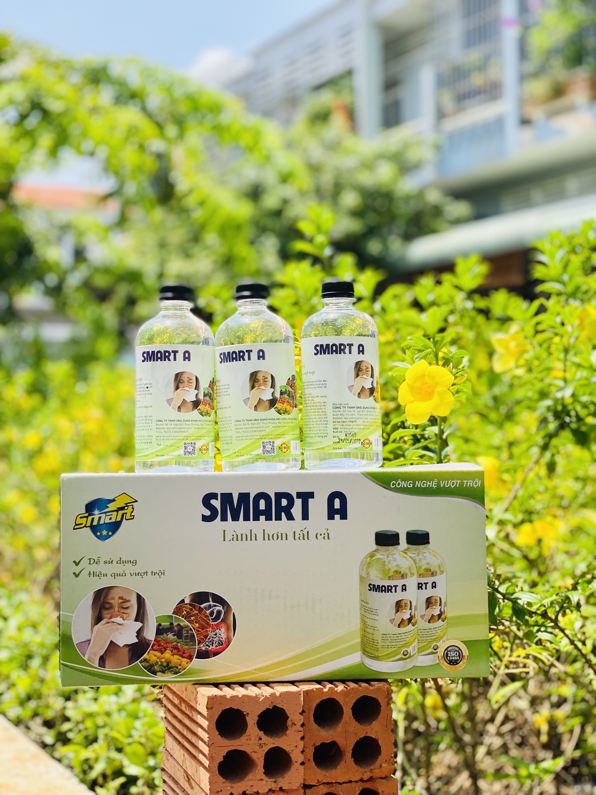 [LOẠI MỚI] 3 CHAI Smart A sát khuẩn Smart Anolyte (Nước A) khử khuẩn tay, bề mặt an toàn không kích ứng 500ml