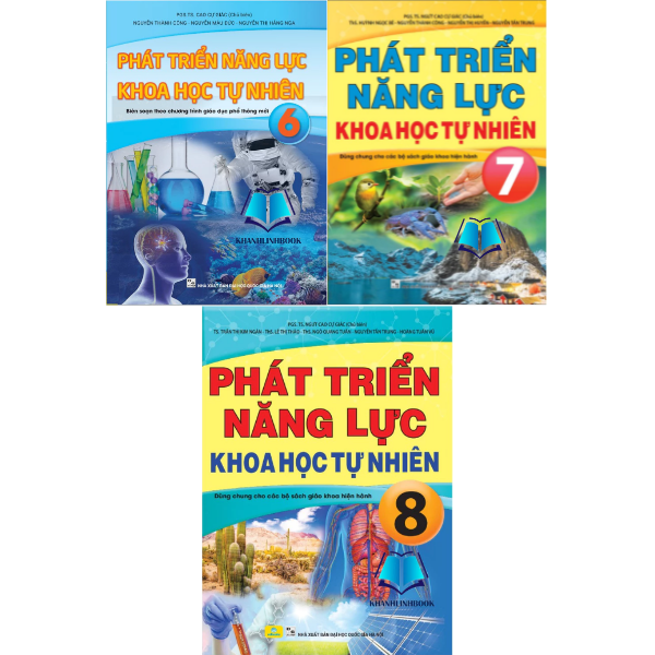 Sách - Combo/ Lẻ Phát Triển Năng Lực Khoa Học Tự Nhiên 6.7.8 - Dùng chung cho các bộ SGK hiện hành