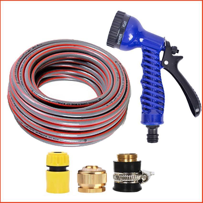 Bộ dây và vòi xịt tăng áp lực nước,rửa xe, tưới cây 15m  206843