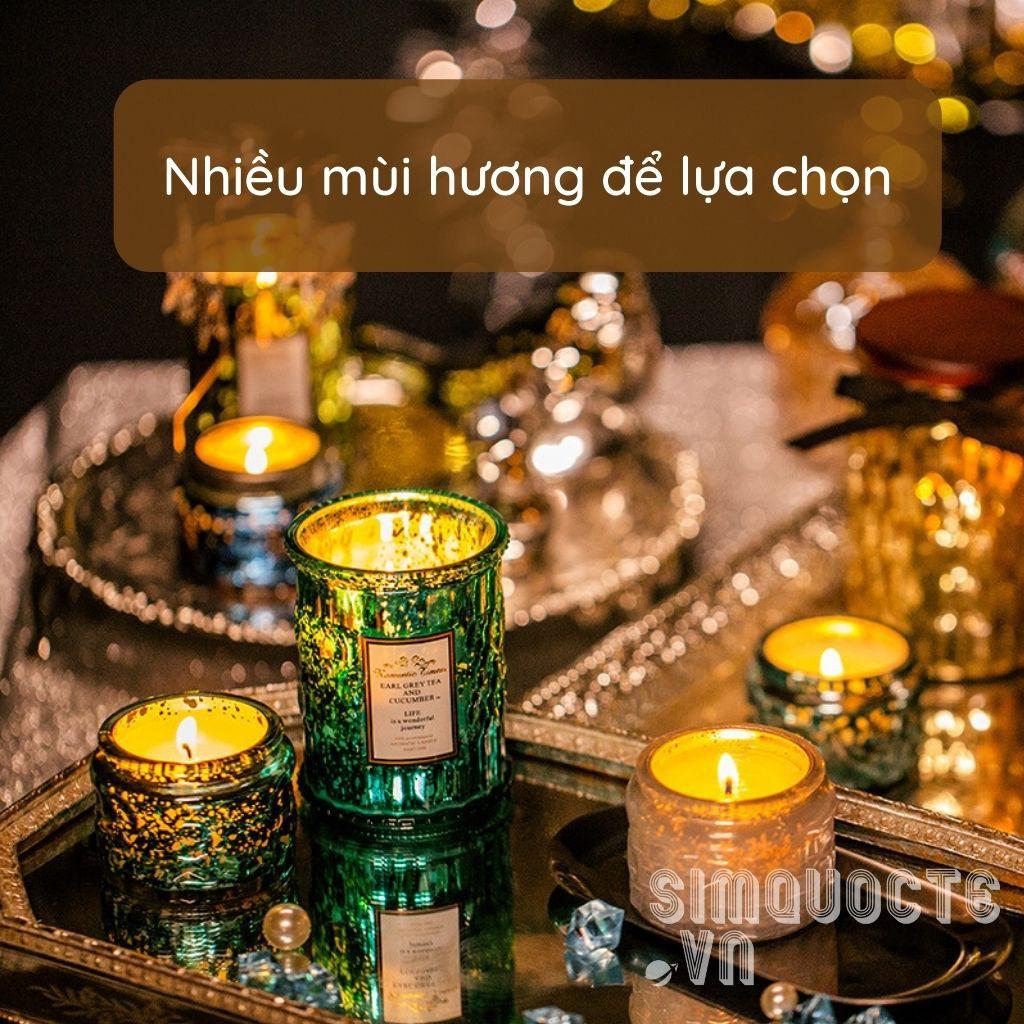 Nến thơm Vanilla Bourbon với 3 tầng hương