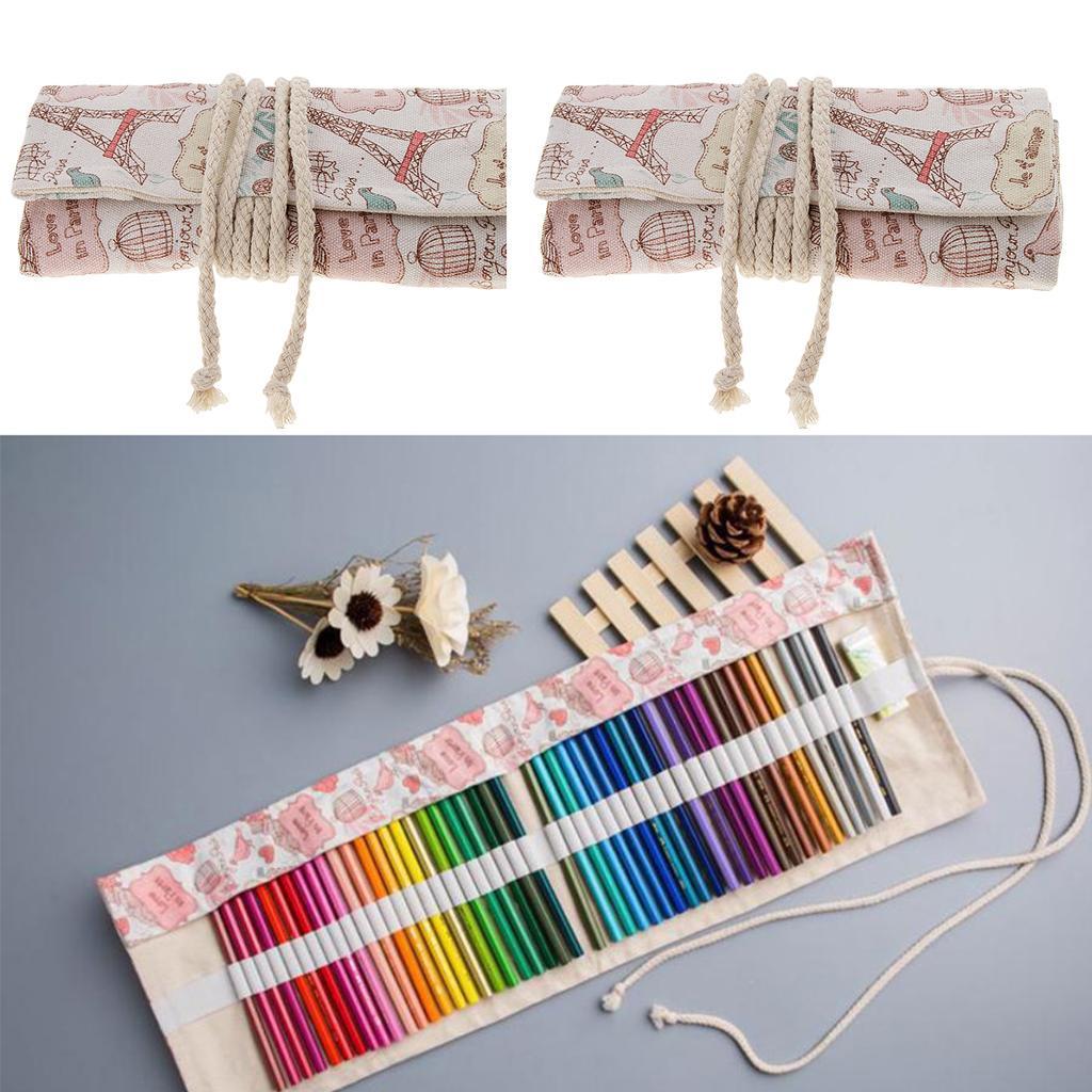 2x 36 Holes Pen Storage Pouch