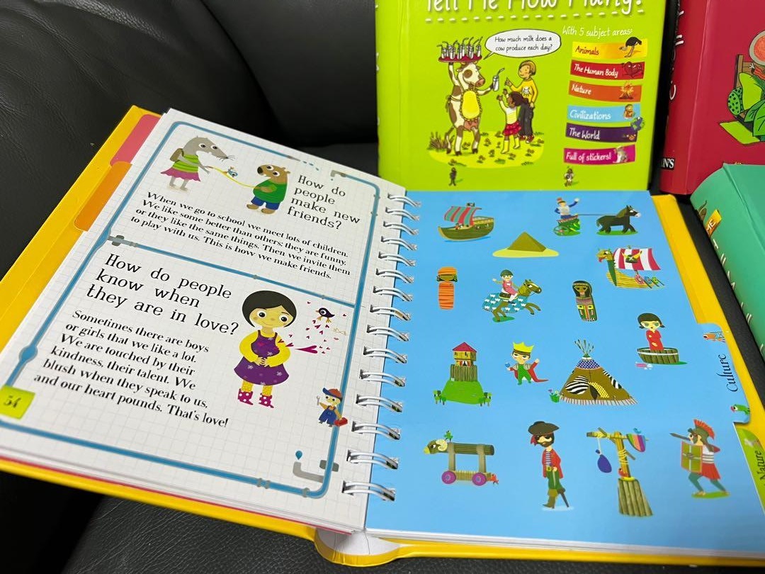 Barron's Tell Me Series - 4 Books + Stickers | Bản Nhập Khẩu