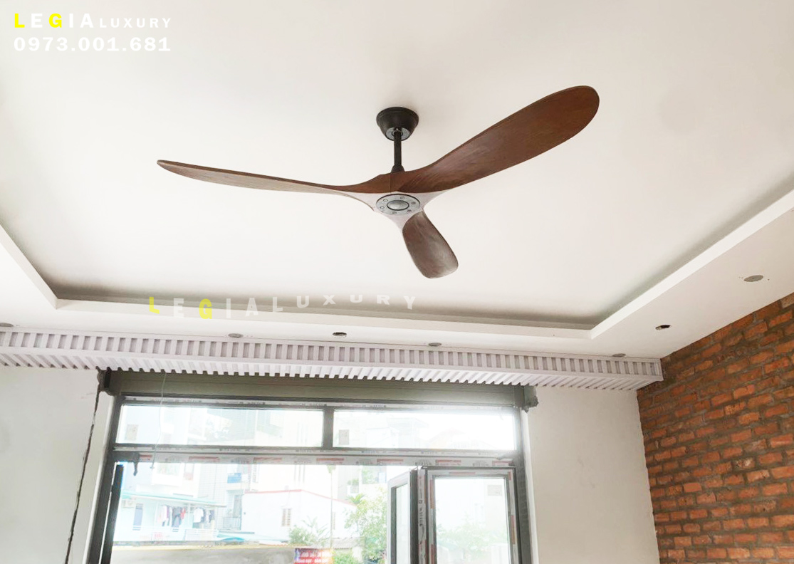 Mẫu Quạt Trần Cánh Gỗ Trang Trí Phòng Khách Đẹp Phong Cách Đông Dương INDOCHINE STYLE - Bảo Hành 5 Năm Hàng Chính Hãng