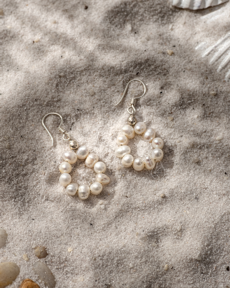 Khuyên tai ngọc trai Drop 9mm・Silver A SET SOREI