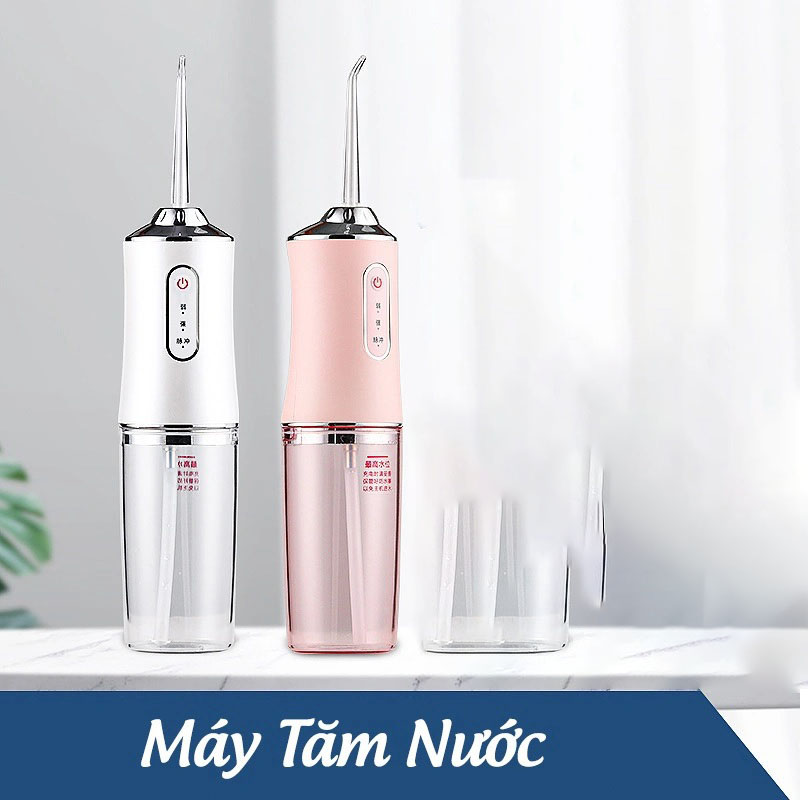 Máy tăm nước cầm tay tự động - dụng cụ vệ sinh răng miệng cộng nghệ Châu Âu với 3 chế độ xịt