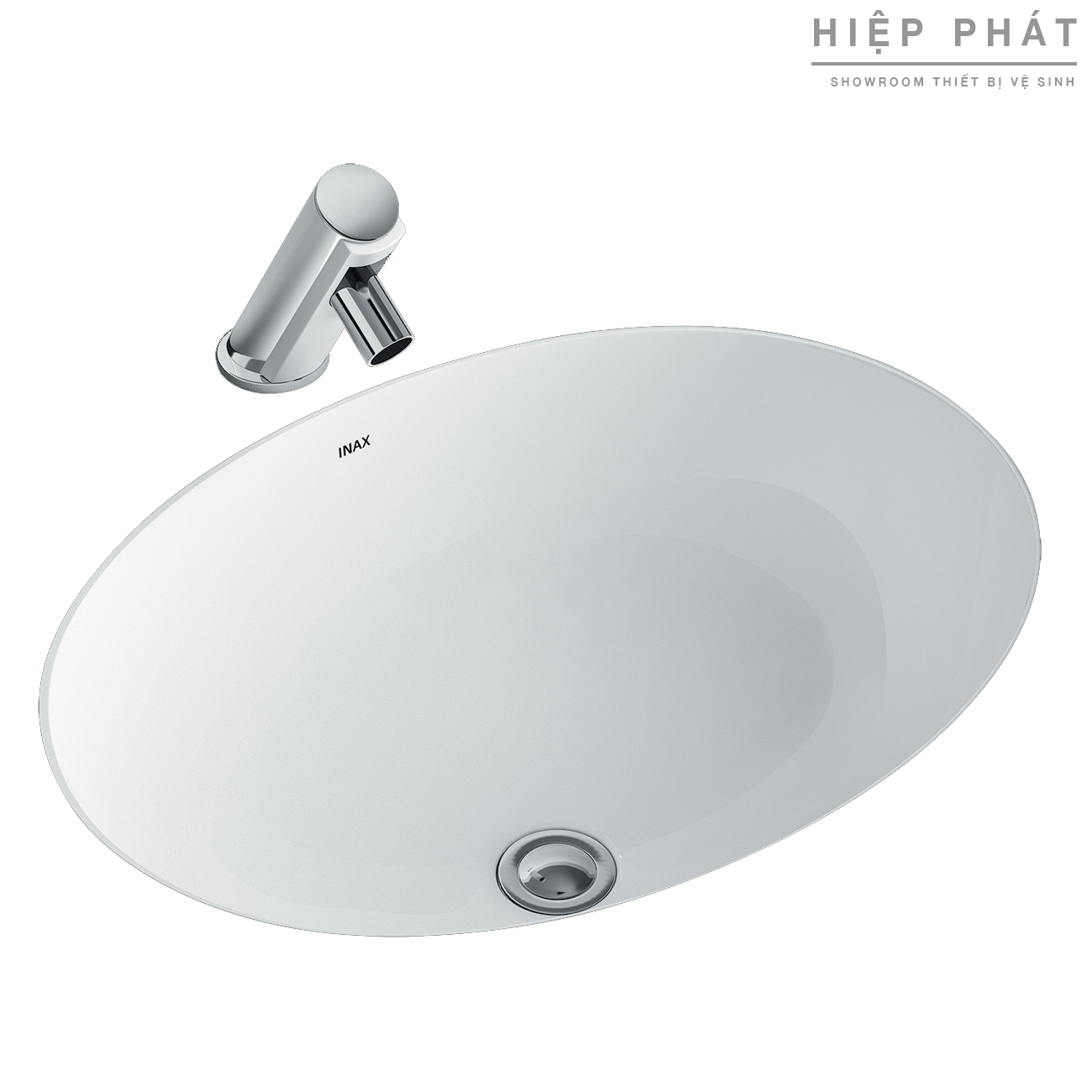 Chậu Rửa Lavabo Inax L-2293V Âm Bàn Oval