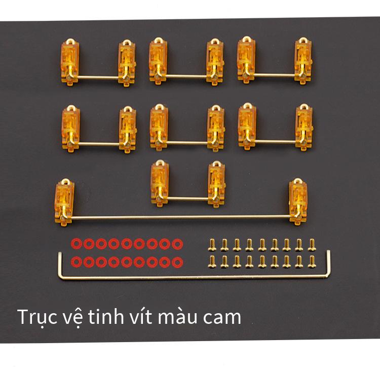 Giá đặc biệt trục vít mạ vàng trục vệ tinh màu hồng tím đỏ xanh lục xanh dương vàng đen trục vệ tinh PCB trong suốt 6.25U trục vệ tinh 7U tùy chỉnh