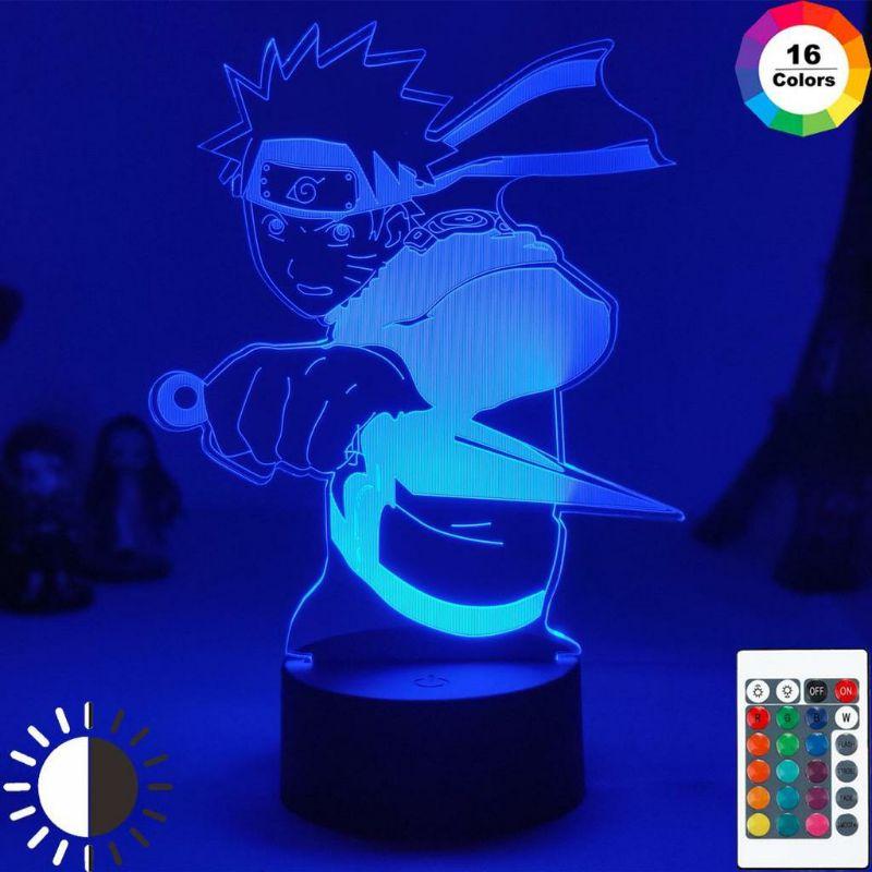 Đèn ngủ, đèn bàn Led 3D illusion Naruto Uzumaki Kid figure - quà tặng sáng tạo