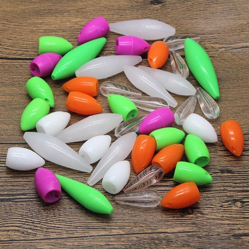 Combo 8 Hạt Gạo Thần Kì, Hạt Hỗ Trợ Ném Xa Câu Lure, dùng để chơi lure các con mồi nhẹ