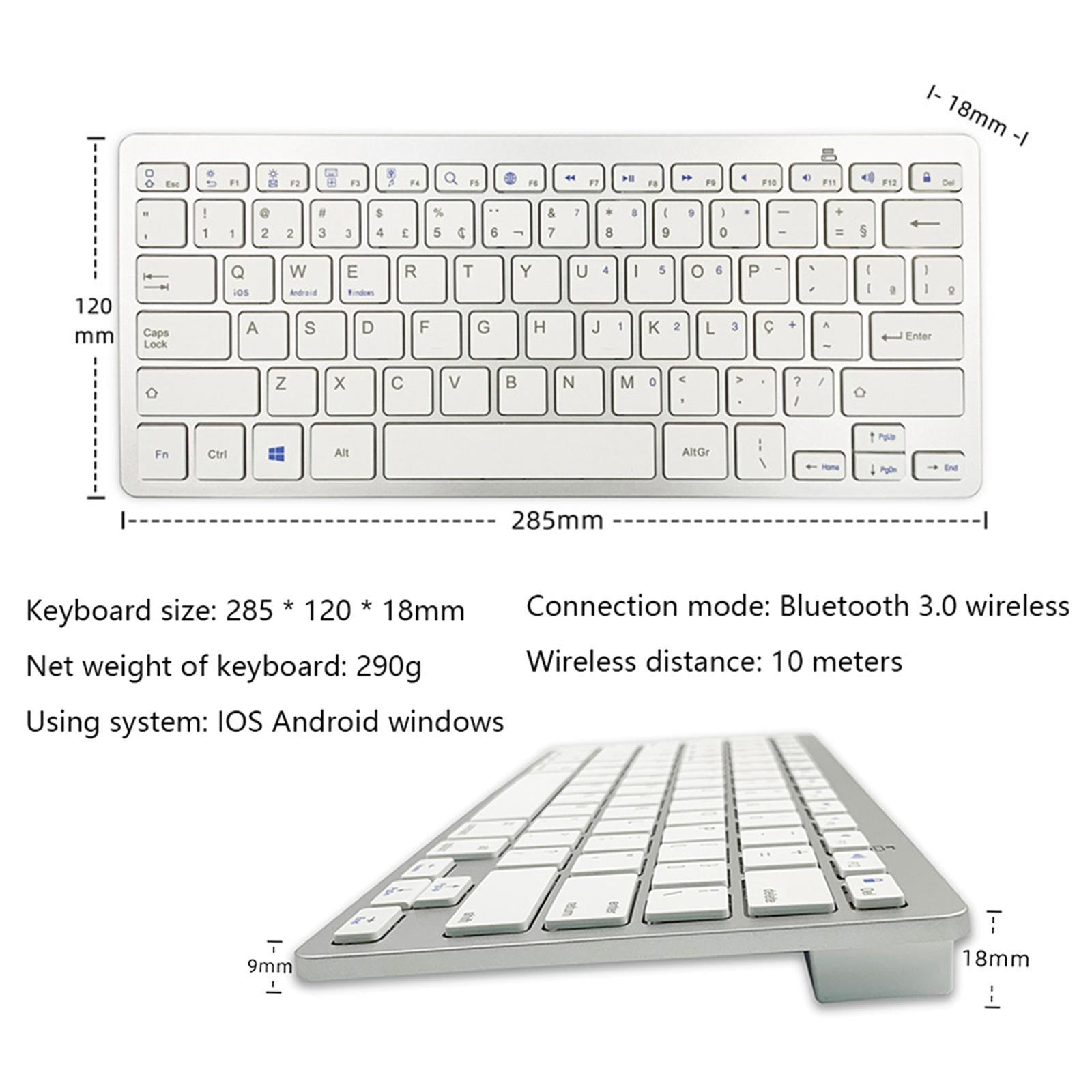 Wireless Keyboard 78-key Bluetooth  Wide Compatibility