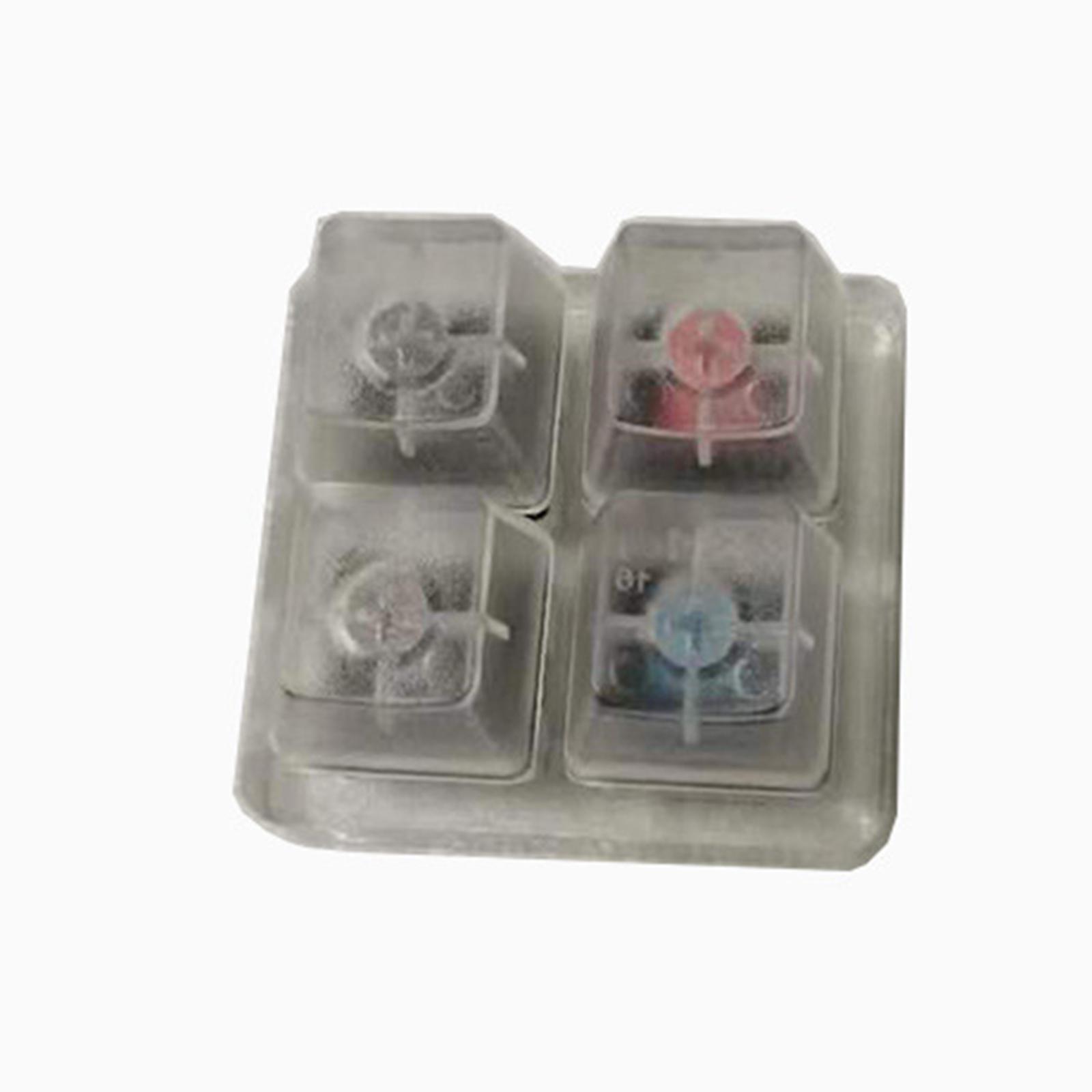 14 Keys Translucent Mechanical Keyboard Switch Tester w/Acrylic Base