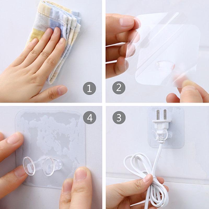 Sỉ 100 Móc Treo Phích Cắm Điện Treo Dây Điện H005