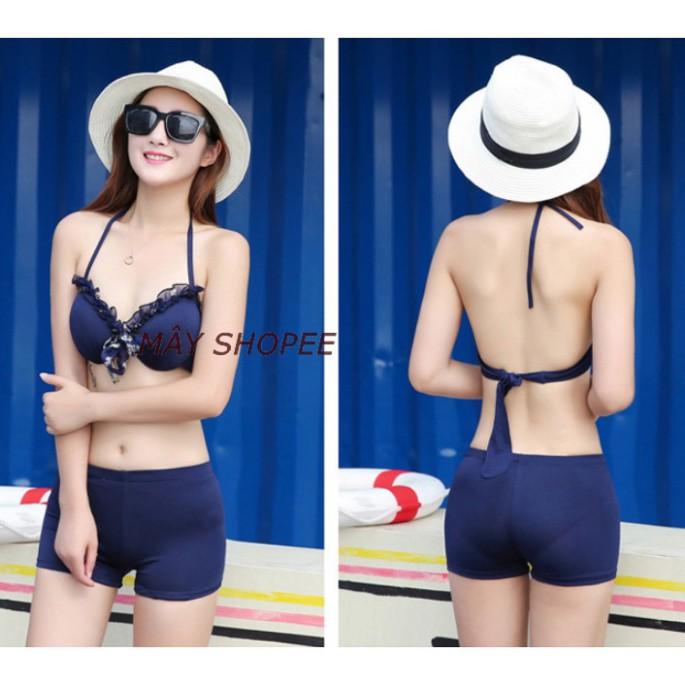 freeship Áo Tắm 2 Mảnh Kèm Váy AT078 (Bikini Đồ Bơi)