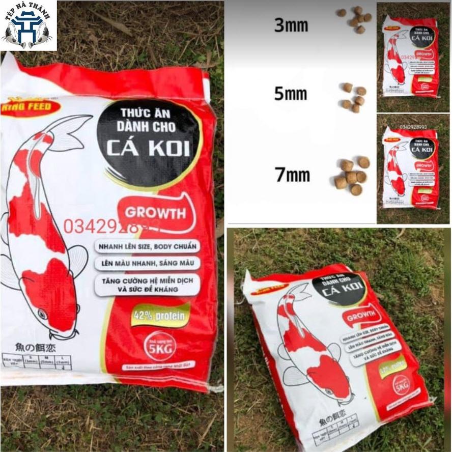 Cám Cá Koi King Feed Growth 42% Đạm Túi 100Gram - Thức Ăn Giúp Tăng Trưởng Cho Cá Koi