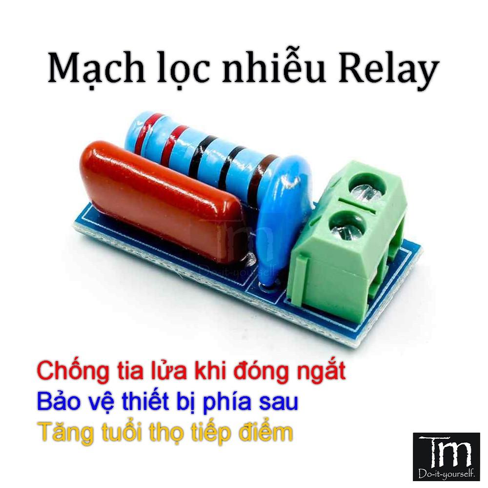 Mạch Lọc Nhiễu Relay - Contactor RC Absorption Snubber Protection