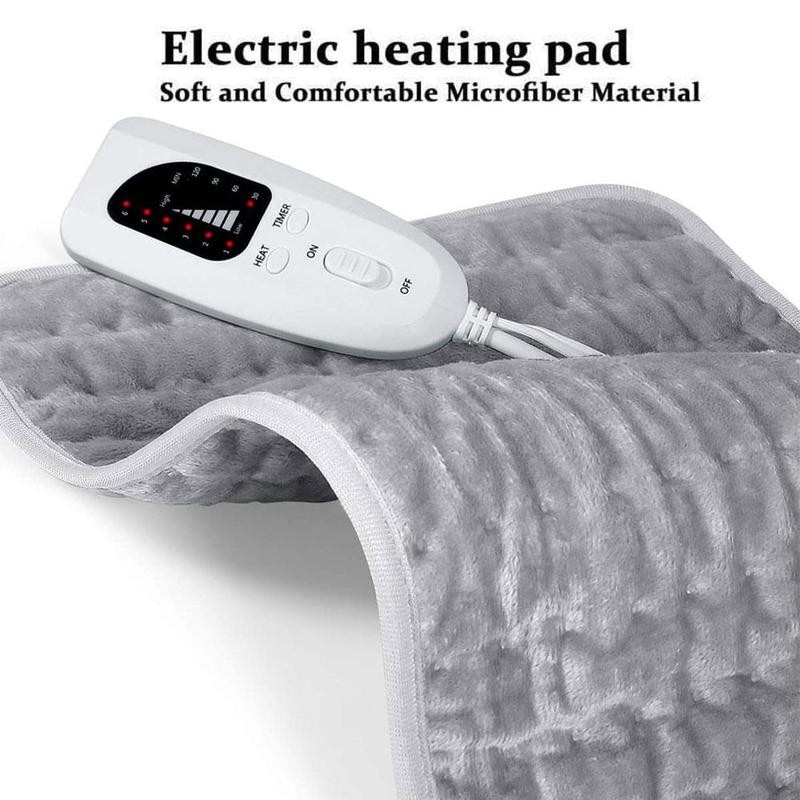 Đệm Sưởi Ấm Giảm Đau Vật Lý Trị Liệu Electric Heating Pad Warmer 6 Heat Settings Back Pain Cramps Relief Home