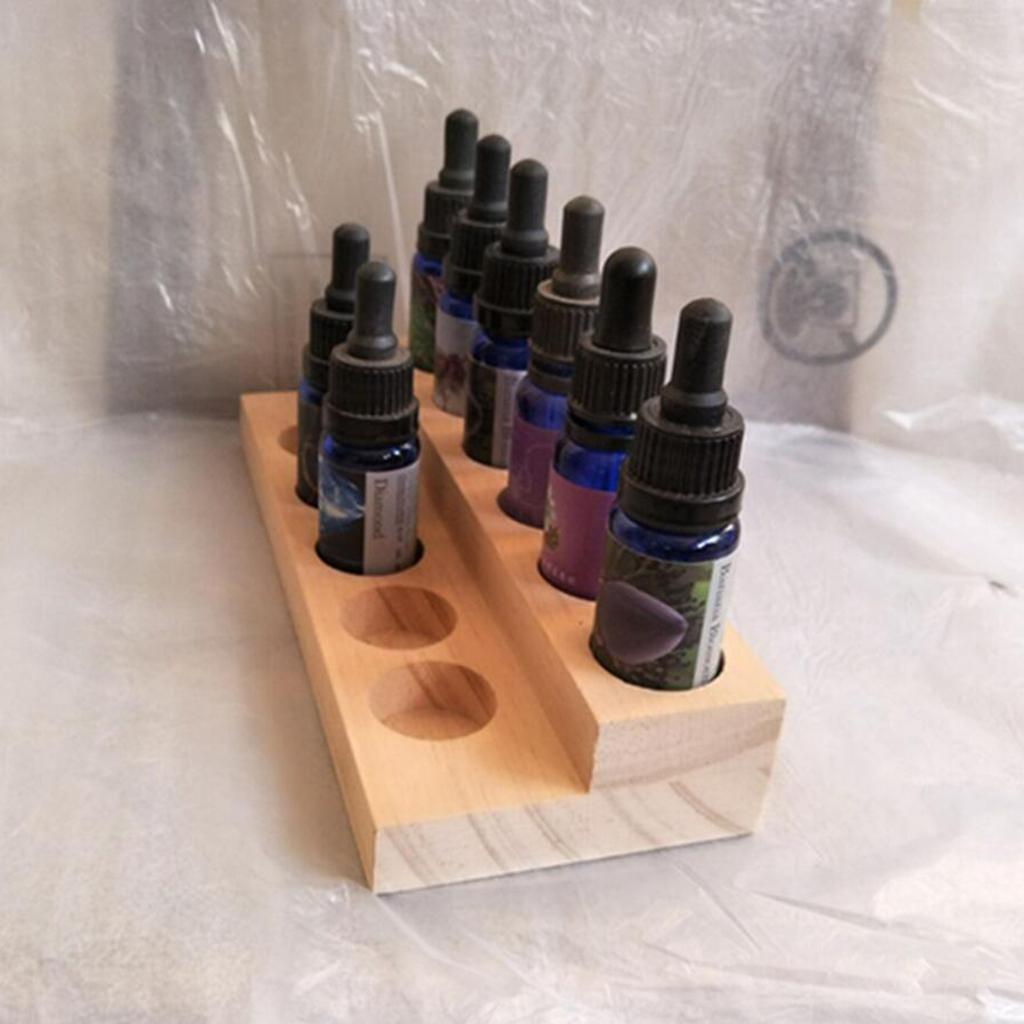 Essential Oil Storage Rack Display Stand Wood Rack Holder 01