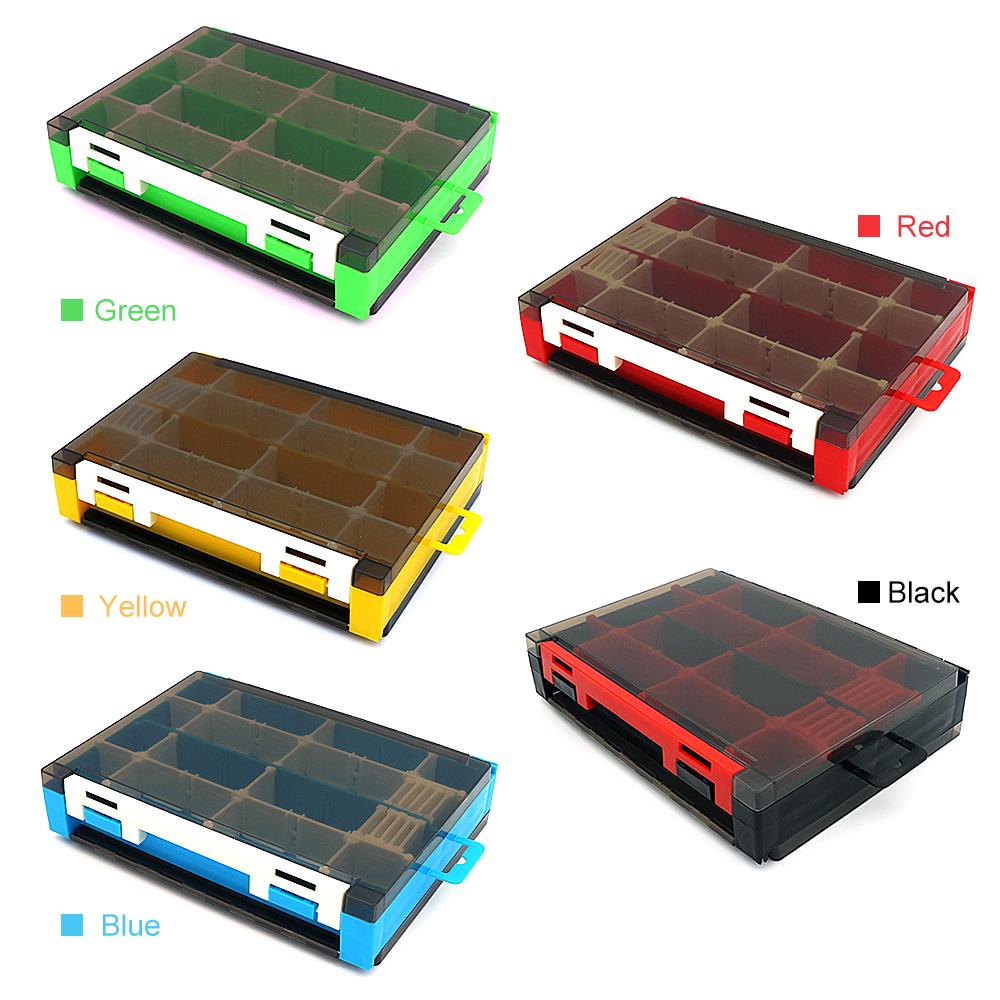 Double Sided Fishing Storage Case Bait Box Lures Organizer Fishing Tackle Container