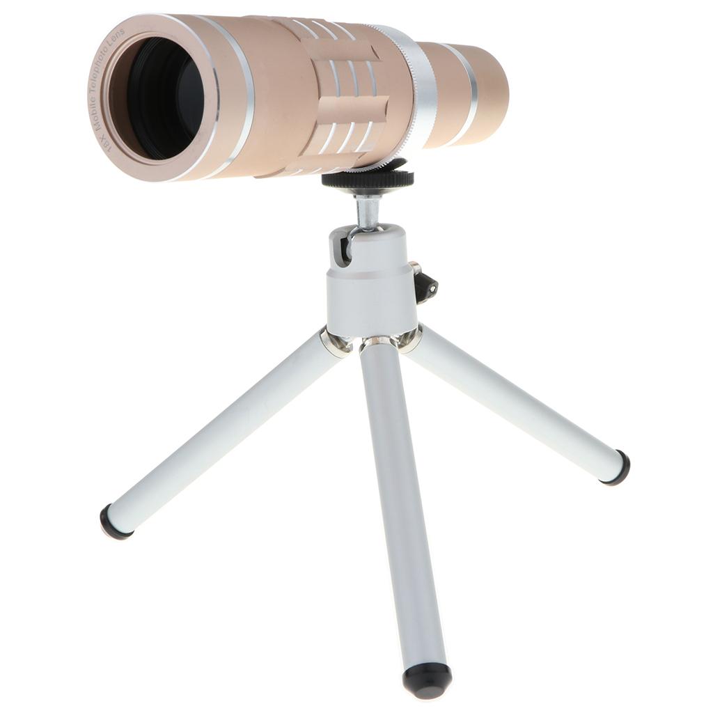 Phone Lens 18X Telephoto Lens with Tripod for Phones black