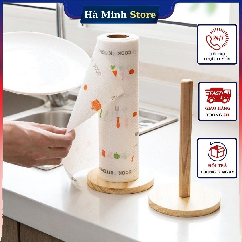 Giấy Lau Bếp Đa Năng Thấm Nước Mềm Mại Siêu Dai, Lau Sạch Dầu Mỡ, Có Thể Tái Sử Dụng - Cuộn Giấy Lau Nhà Bếp Nhật