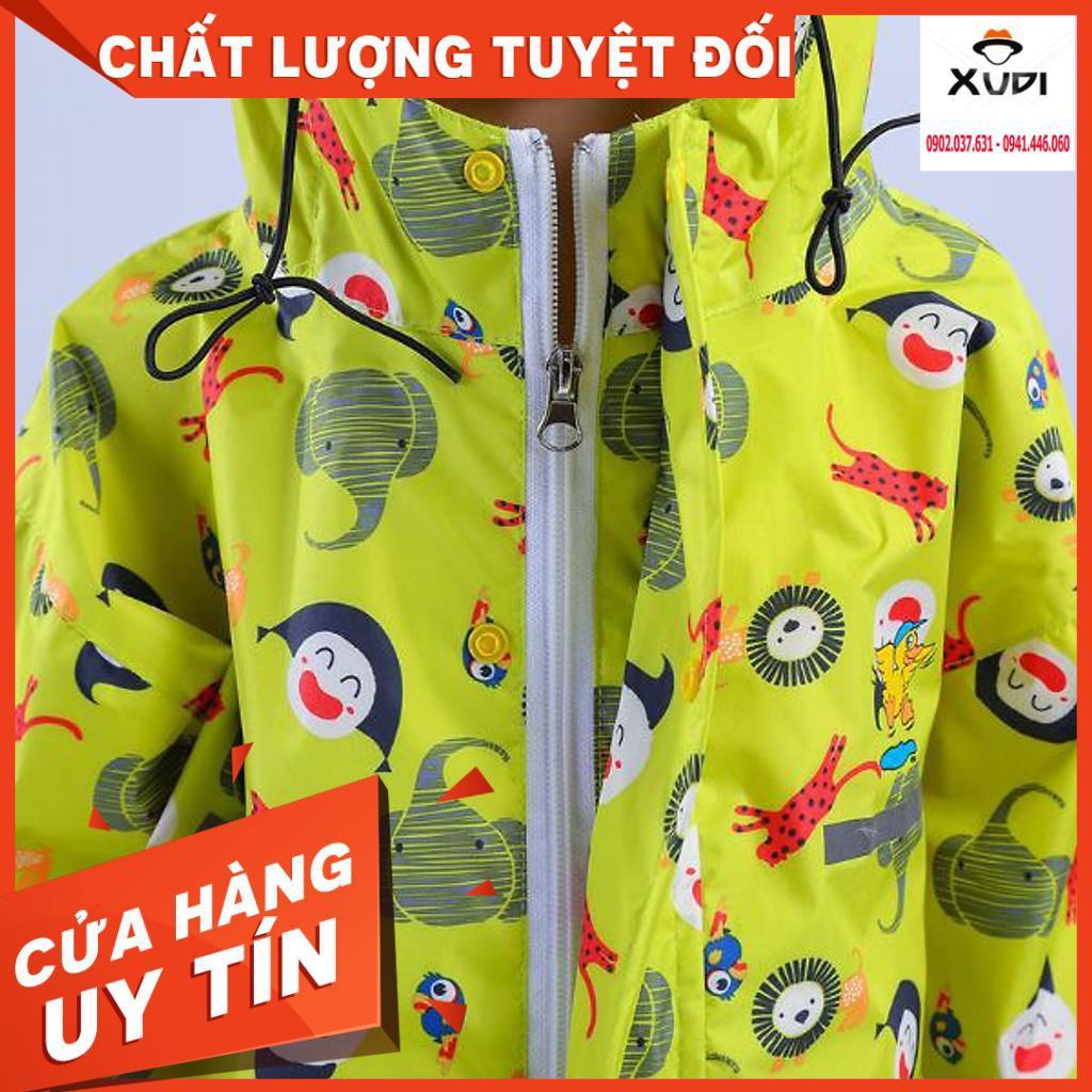 Bộ Quần Áo Mưa Vải Dù Cho Bé Chống Thấm