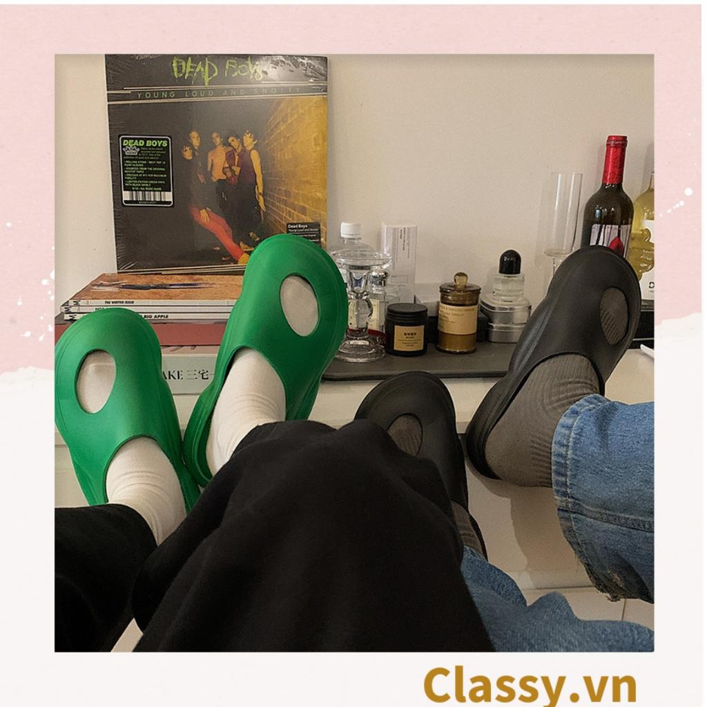 Dép quai ngang đục lỗ đi trong nhà, đi chơi, spa phù hợp cả nam và nữ Classy G1254