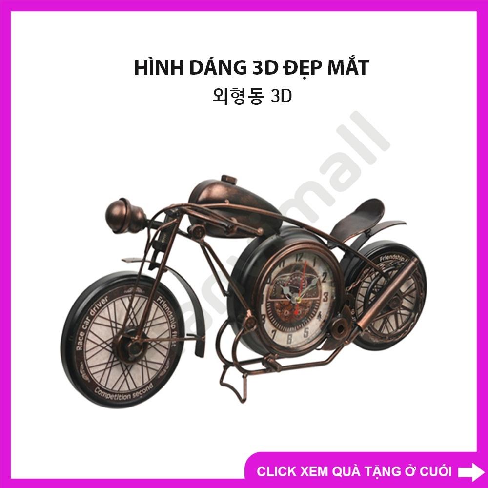Đồng hồ để bàn mô hình mô tô cổ điển