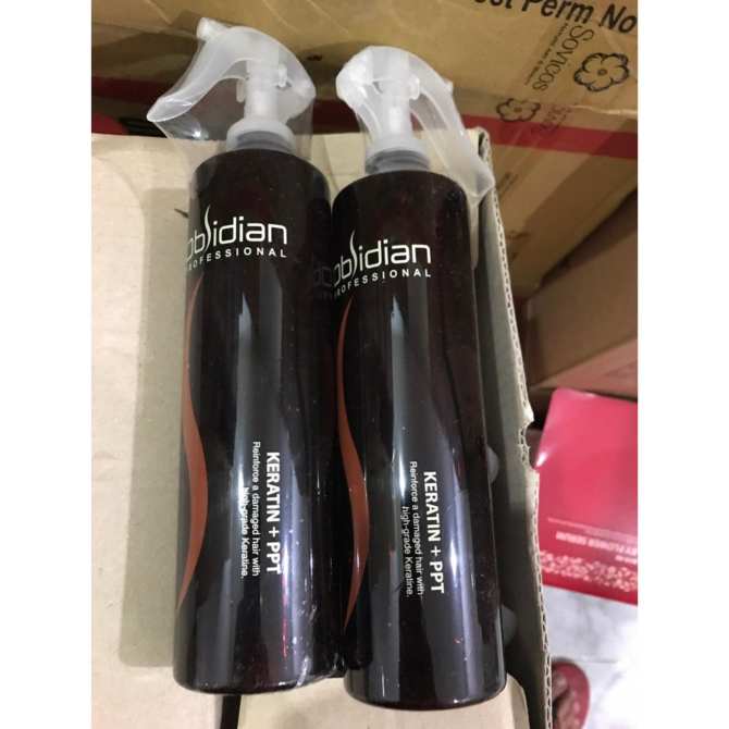 Xịt dưỡng tóc đa năng Obsidian Professional Keratin PTT Hàn Quốc 320ml tặng kèm móc khoá