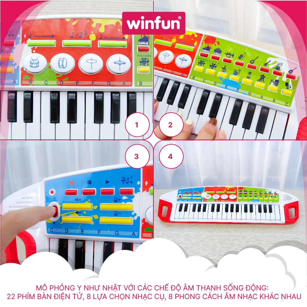 Đàn Beat Bop vui nhộn Winfun 2509 - đồ chơi phát triển năng khiếu cho bé