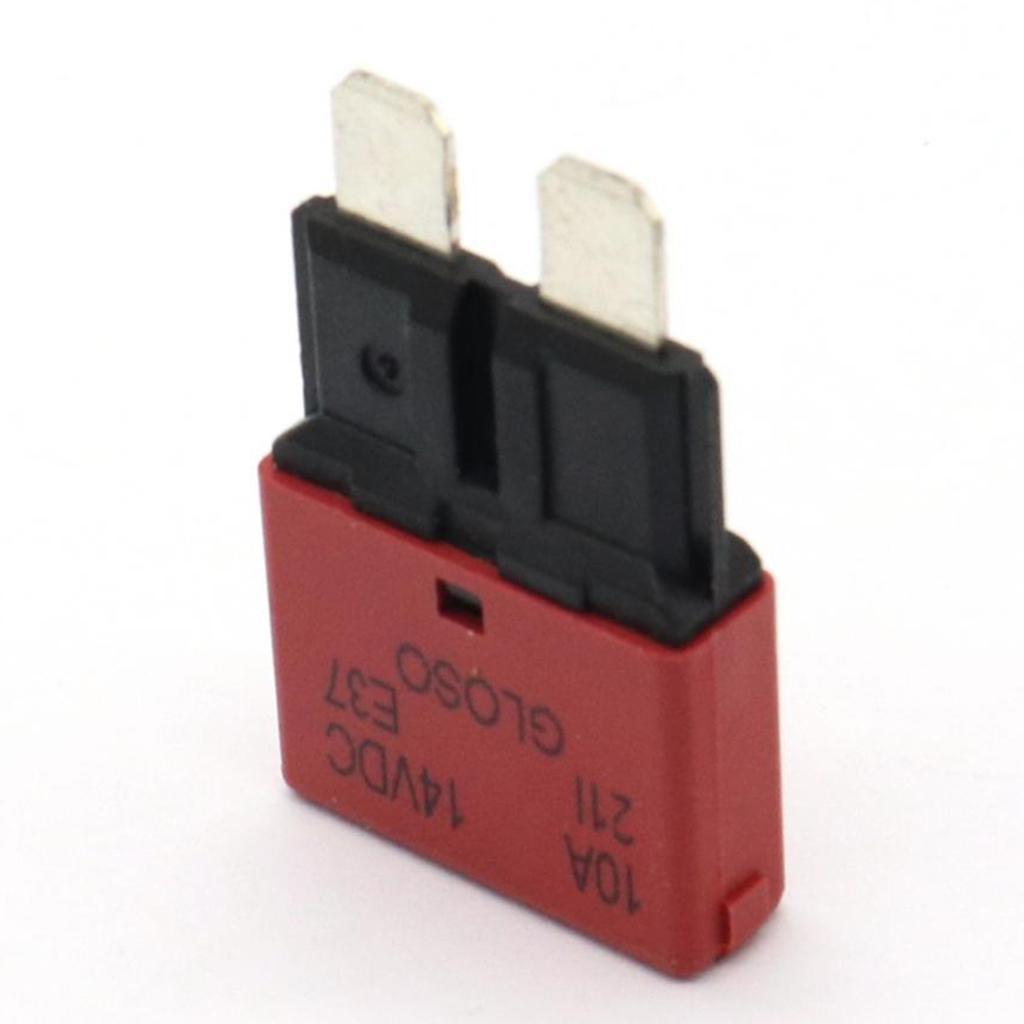 2X 10A Fuse Circuit Breaker Automatic Reset Trip Function Fuse Housing