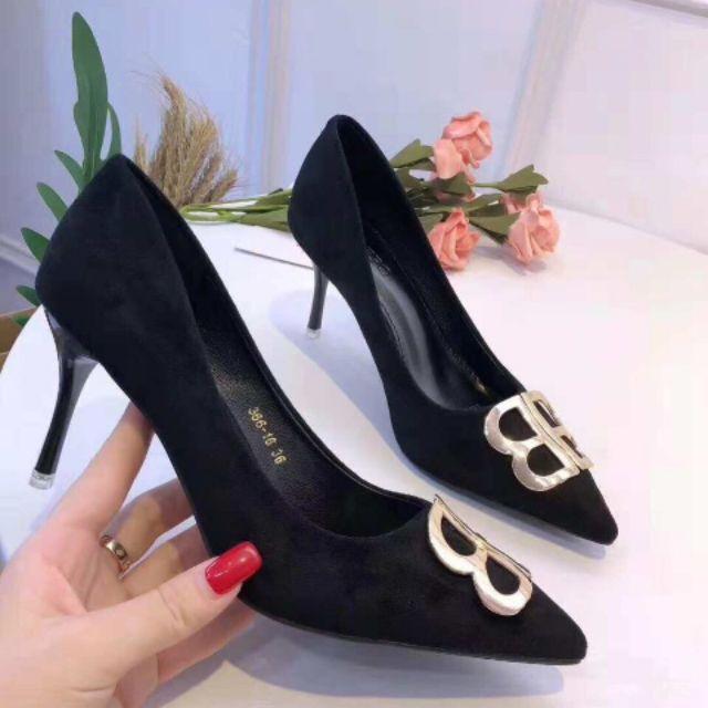 Giày da lộn louboutin hàng quảng châu sang chảnh