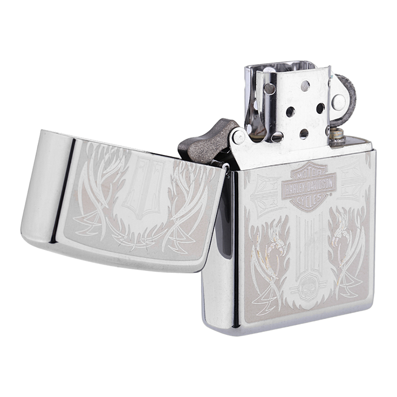 Bật Lửa Zippo 28982 Harley Davidson Cross Polished Chrome