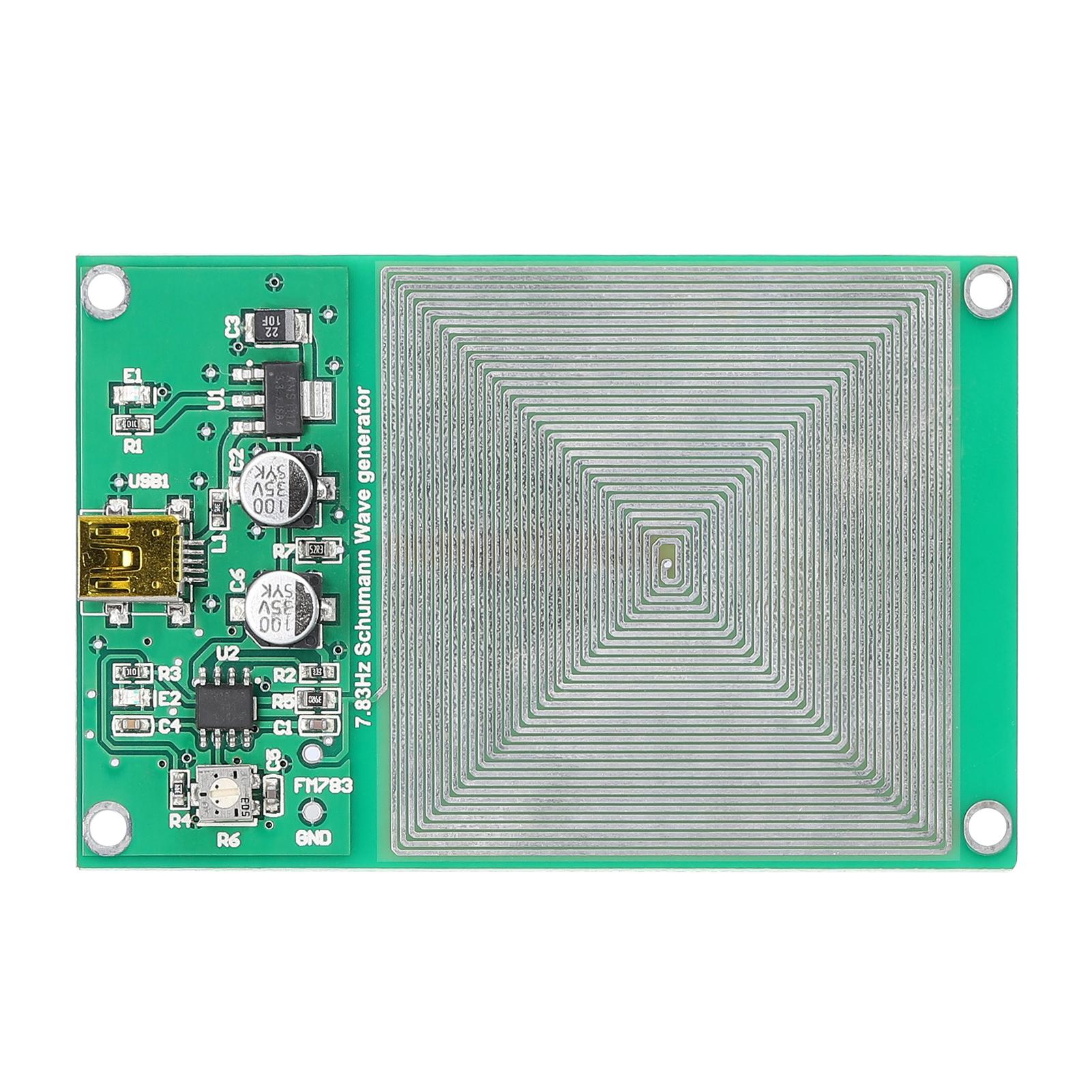 FM783 Schumann Generator Control Board Sound Improving Low Frequency Pulse Intelligentize Squarewave Generators Circuit Board Precise Frequency with USB Cable